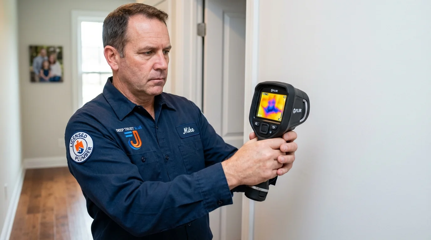 Thermal imaging leak detection by Johns Plumbing LLC in Rutherfordton